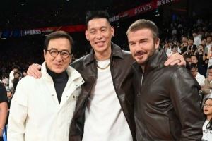 梦幻同框！林书豪晒与成龙&贝克汉姆合影：两位传奇🎬🥋⚽️