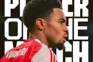 打入一球!恩瓦内里被评为阿森纳2-0布莱顿队内全场最佳